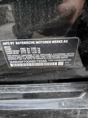 3MW49FF00R8D79566 - 2024 BMW M340XI BLACK photo 12