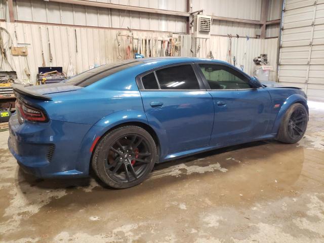 2C3CDXGJ0MH609717 - 2021 DODGE CHARGER SCAT PACK BLUE photo 3