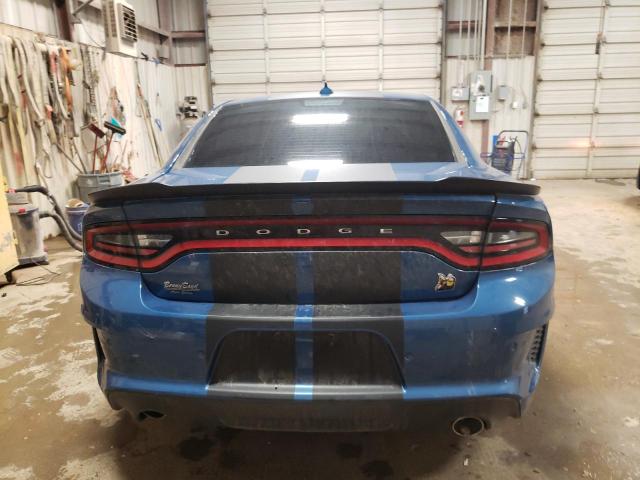 2C3CDXGJ0MH609717 - 2021 DODGE CHARGER SCAT PACK BLUE photo 6