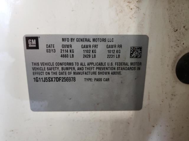 1G11J5SX7DF256978 - 2013 CHEVROLET MALIBU LTZ თეთრი ფოტო 12