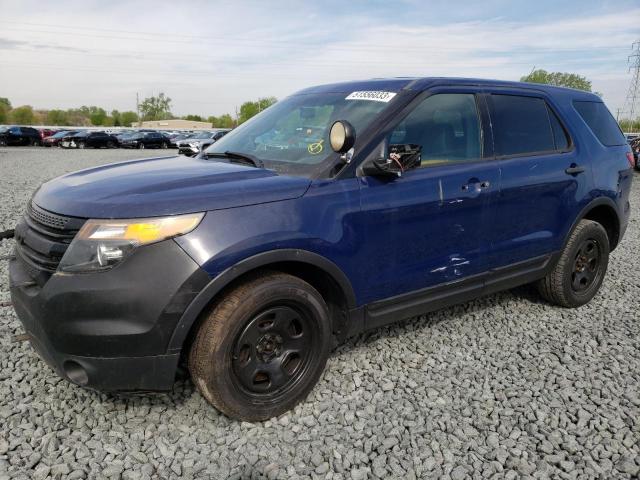 1FM5K8AR7EGA65417 - 2014 FORD EXPLORER POLICE INTERCEPTOR BLUE photo 1