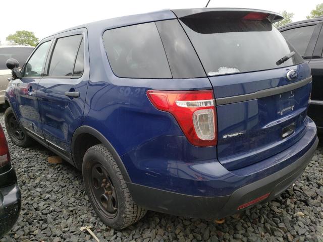 1FM5K8AR7EGA65417 - 2014 FORD EXPLORER POLICE INTERCEPTOR BLUE photo 2