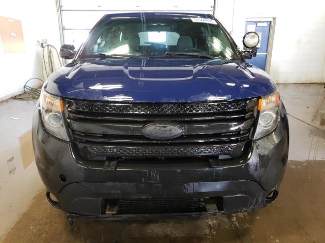 1FM5K8AR7EGA65417 - 2014 FORD EXPLORER POLICE INTERCEPTOR BLUE photo 5