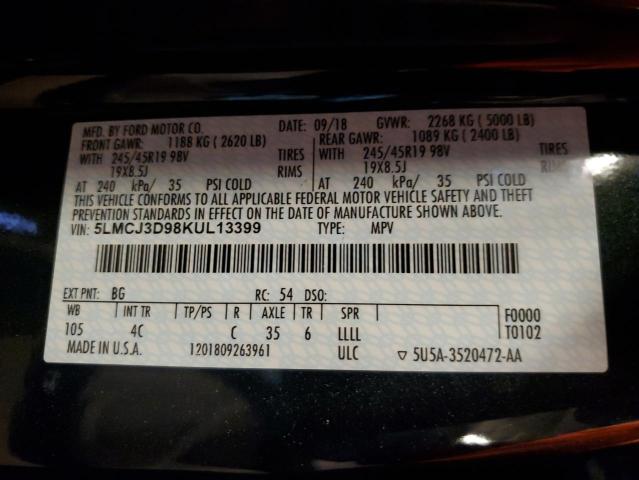 5LMCJ3D98KUL13399 - 2019 LINCOLN MKC RESERVE BLUE photo 13