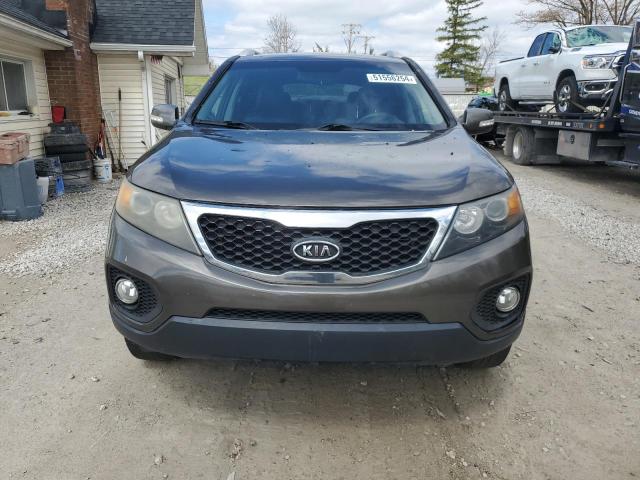 5XYKU4A67DG318608 - 2013 KIA SORENTO EX GRAY photo 5