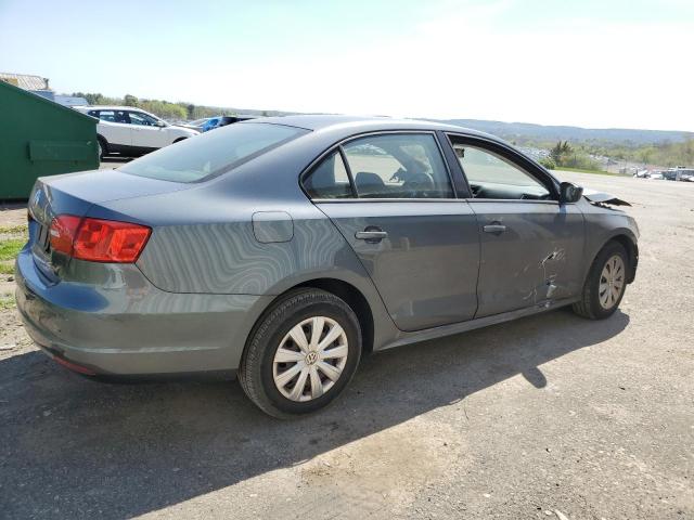 3VW2K7AJ8DM280964 - 2013 VOLKSWAGEN JETTA BASE GRAY photo 3