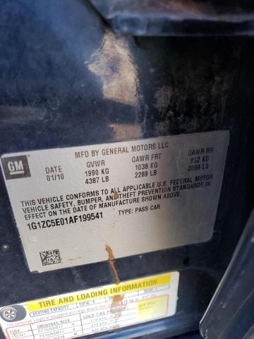 1G1ZC5E01AF199541 - 2010 CHEVROLET MALIBU 1LT 蓝色 照片 12