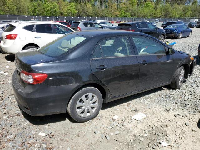 2T1BU4EE0CC837706 - 2012 TOYOTA COROLLA BASE BLACK photo 3