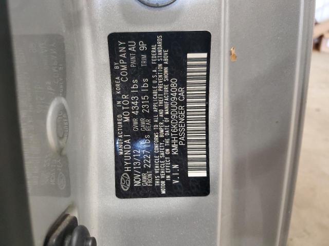 KMHHT6KD9DU094080 - 2013 HYUNDAI GENESIS CO 2.0T SILVER photo 12