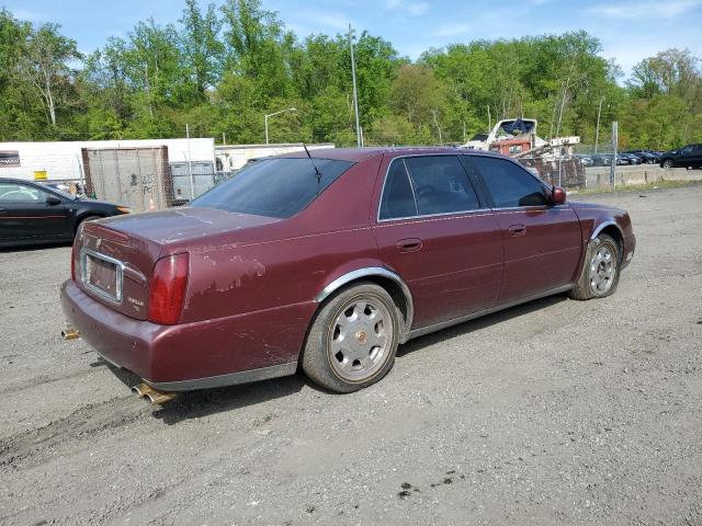 1G6KD54Y11U233764 - 2001 CADILLAC DEVILLE BURGUNDY photo 3