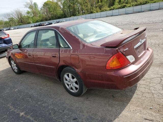 4T1BF28B02U225390 - 2002 TOYOTA AVALON XL BURGUNDY photo 2