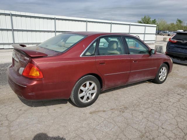 4T1BF28B02U225390 - 2002 TOYOTA AVALON XL BURGUNDY photo 3