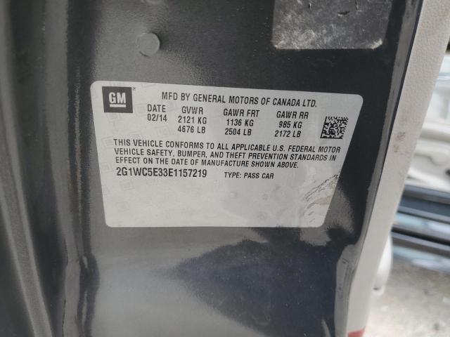 2G1WC5E33E1157219 - 2014 CHEVROLET IMPALA LIM LTZ CHARCOAL photo 12