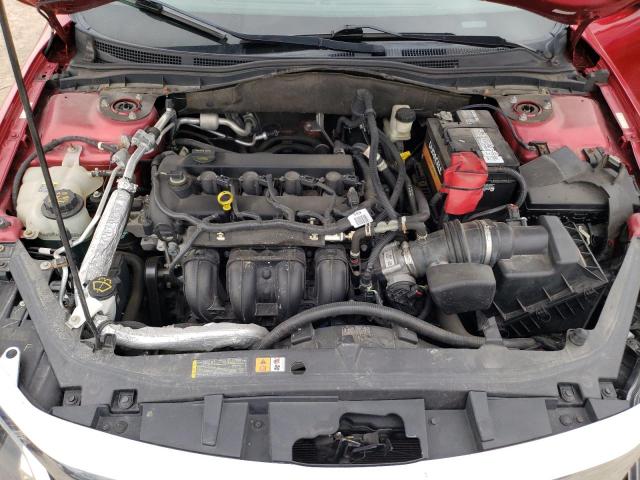 3FAHP0JA3AR421742 - 2010 FORD FUSION SEL RED photo 11