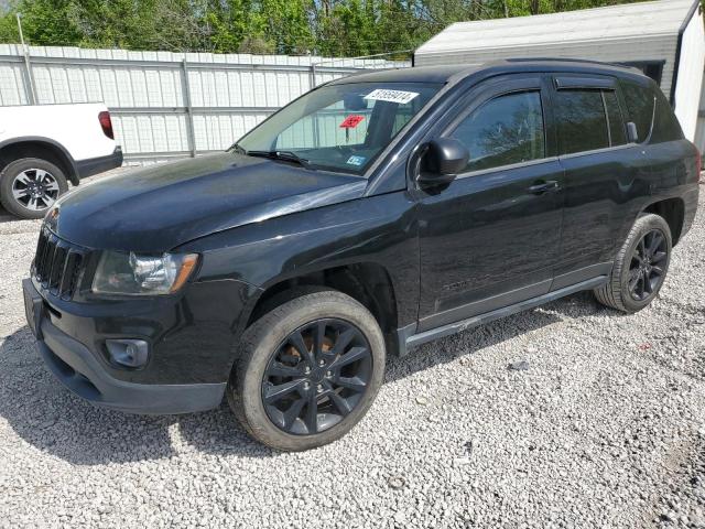 1C4NJDBBXFD321697 - 2015 JEEP COMPASS SPORT BLACK photo 1