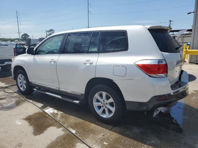 5TDZK3EH4BS037876 - 2011 TOYOTA HIGHLANDER BASE WHITE photo 2