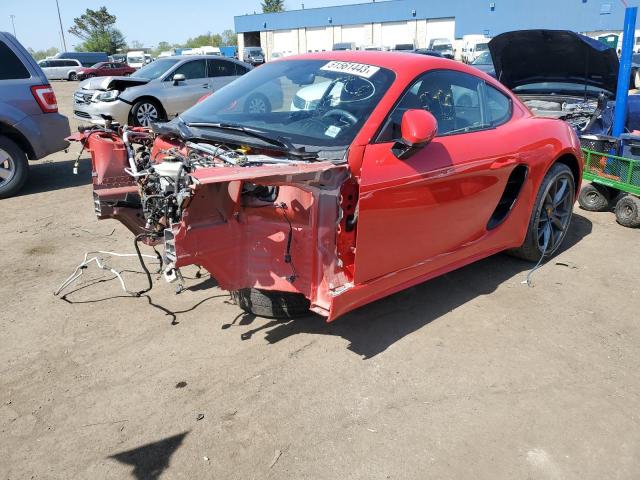 WP0AA2A89JK262204 - 2018 PORSCHE CAYMAN RED photo 1