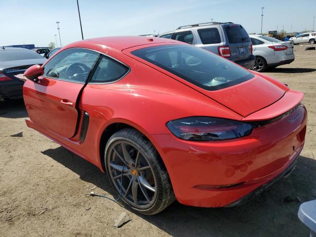 WP0AA2A89JK262204 - 2018 PORSCHE CAYMAN RED photo 2