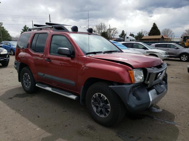 5N1AN0NW8FN667182 - 2015 NISSAN XTERRA X MAROON photo 4