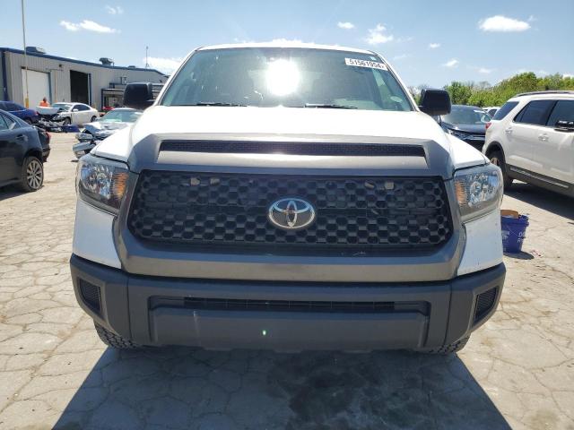 5TFRM5F15KX144906 - 2019 TOYOTA TUNDRA DOUBLE CAB SR/SR5 WHITE photo 5