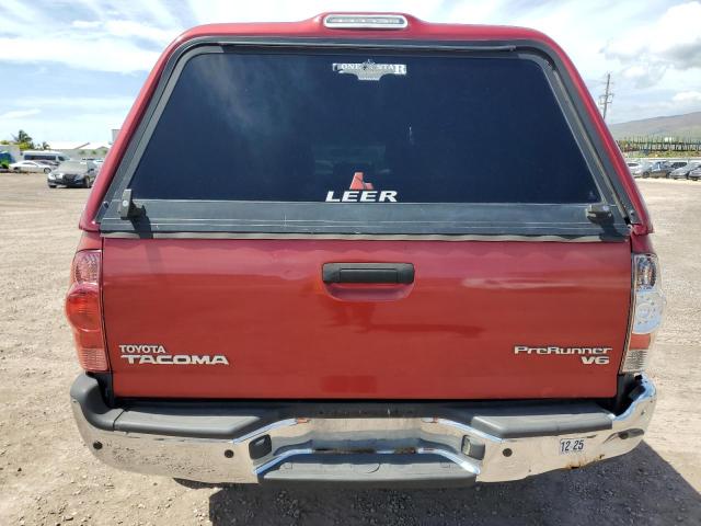 5TEJU62N15Z140361 - 2005 TOYOTA TACOMA DOUBLE CAB PRERUNNER RED photo 6