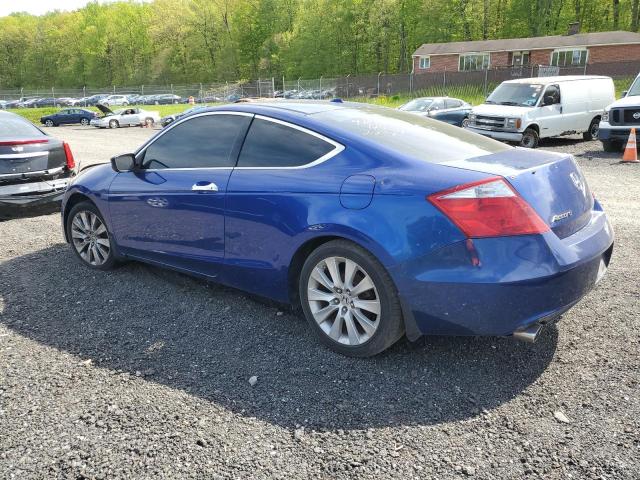 1HGCS22808A008810 - 2008 HONDA ACCORD EXL BLUE photo 2