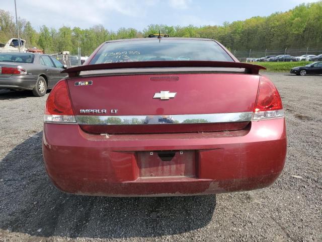 2G1WT58NX81262423 - 2008 CHEVROLET IMPALA LT RED photo 6