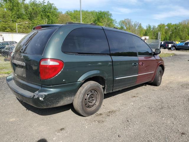 2C8GP54L71R244018 - 2001 CHRYSLER TOWN & COU LXI GREEN photo 3