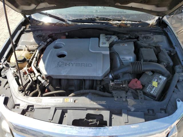 3FADP0L37BR129784 - 2011 FORD FUSION HYBRID GRAY photo 11