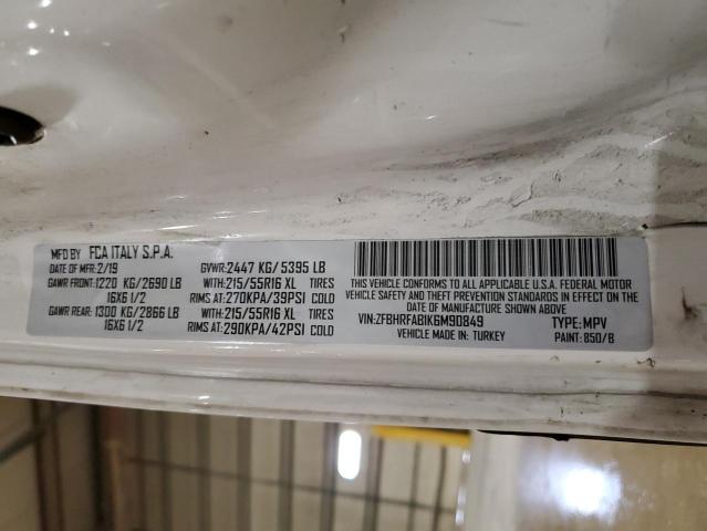 ZFBHRFAB1K6M90849 - 2019 RAM PROMASTER 白色 照片 13