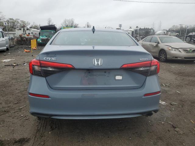 2HGFE2F52NH529027 - 2022 HONDA CIVIC SPORT ტურკოუსი ფოტო 6