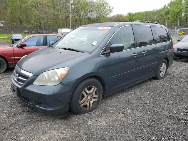 5FNRL38446B050496 - 2006 HONDA ODYSSEY EX GRAY photo 1