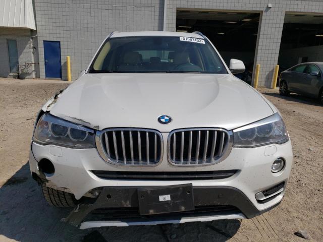 5UXWX9C51F0D53035 - 2015 BMW X3 XDRIVE28I WHITE photo 5