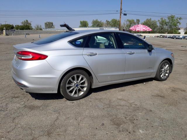 3FA6P0UU3HR312866 - 2017 FORD FUSION S HYBRID SILVER photo 3