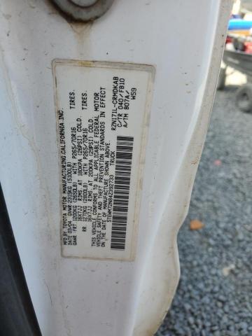 5TEWM72N84Z392733 - 2004 TOYOTA TACOMA XTRACAB WHITE photo 12