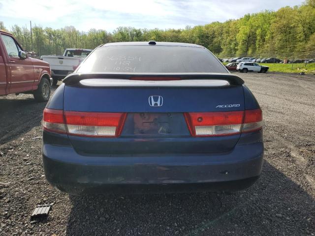 1HGCM66574A093432 - 2004 HONDA ACCORD EX BLUE photo 6