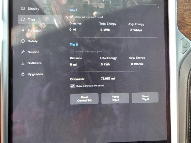 5YJSA1E20HF191499 - 2017 TESLA MODEL S 银色 照片 9