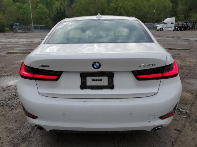 3MW5R7J09M8C17672 - 2021 BMW 330XI WHITE photo 6