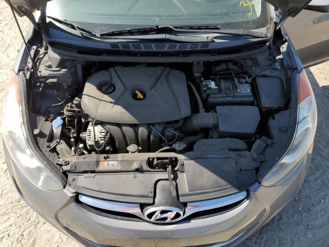 5NPDH4AE3DH416953 - 2013 HYUNDAI ELANTRA GLS GRAY photo 11