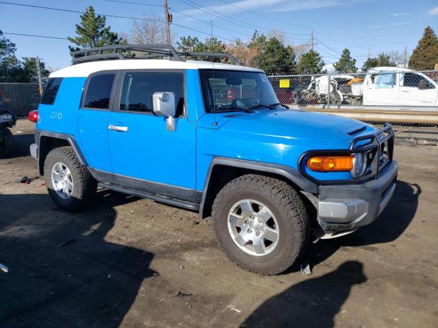 JTEBU11F170083935 - 2007 TOYOTA FJ CRUISER BLUE photo 4