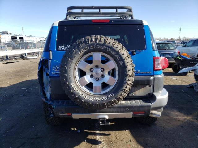 JTEBU11F170083935 - 2007 TOYOTA FJ CRUISER BLUE photo 6