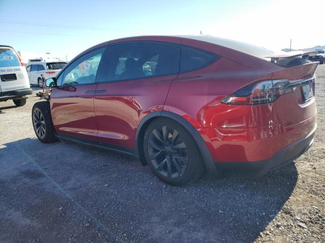 7SAXCDE56PF427151 - 2023 TESLA MODEL X RED photo 2