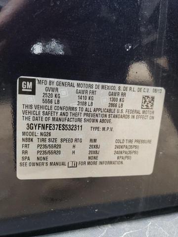 3GYFNFE37ES532311 - 2014 CADILLAC SRX PERFORMANCE COLLECTION Czarny zdjęcie 13