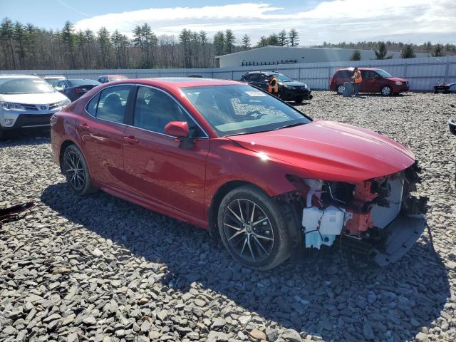 4T1G11BK0RU119250 - 2024 TOYOTA CAMRY SE NIGHT SHADE RED photo 4