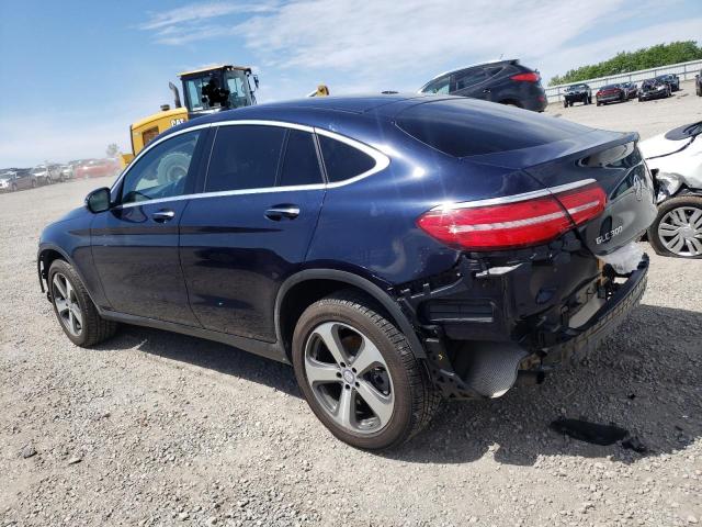 WDC0J4KB3HF159939 - 2017 MERCEDES-BENZ GLC COUPE 300 4MATIC BLUE photo 2