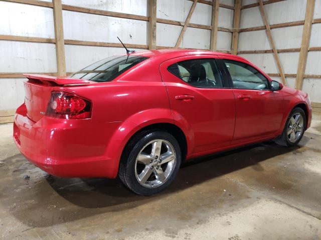 1C3CDZCB1CN312066 - 2012 DODGE AVENGER SXT RED photo 3