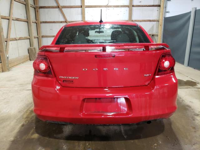 1C3CDZCB1CN312066 - 2012 DODGE AVENGER SXT RED photo 6