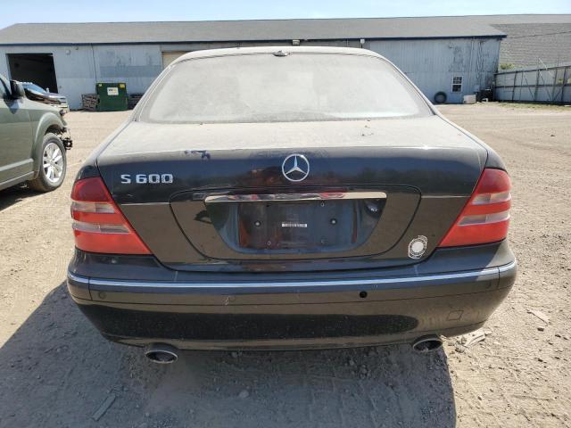 WDBNG78JX1A181934 - 2001 MERCEDES-BENZ S 600 BLACK photo 6