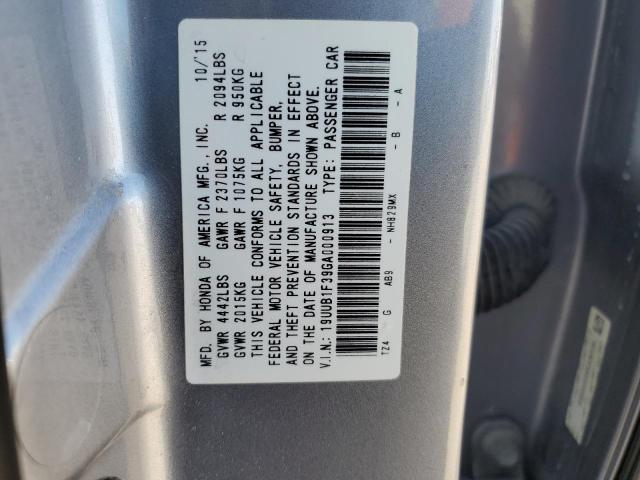 19UUB1F39GA000913 - 2016 ACURA TLX SILVER photo 13