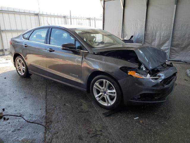 3FA6P0LU1JR207346 - 2018 FORD FUSION SE HYBRID GRAY photo 4